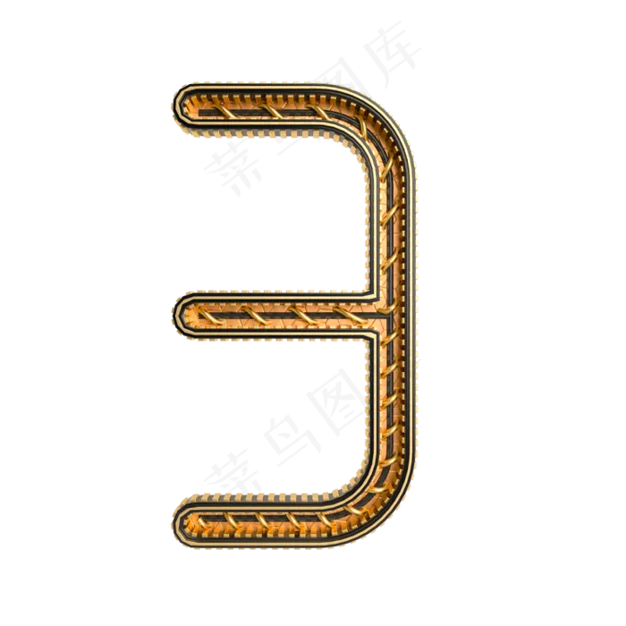 黑金倒计时周年庆数字3(2000X2000(DPI:300))psd模版下载
