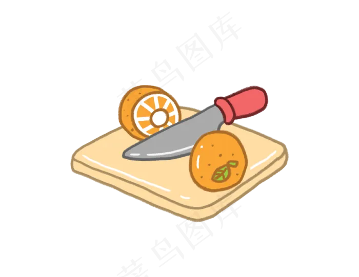 卡通风扮家家酒切水果PNG图片(3300X2550(DPI:300))psd模版下载