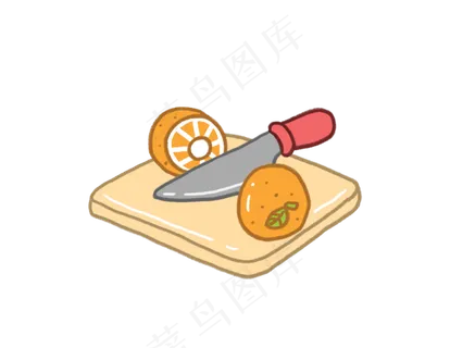 卡通风扮家家酒切水果PNG图片