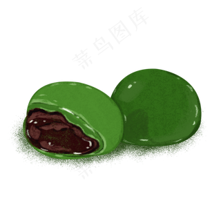 写实青团设计素材,免抠元素