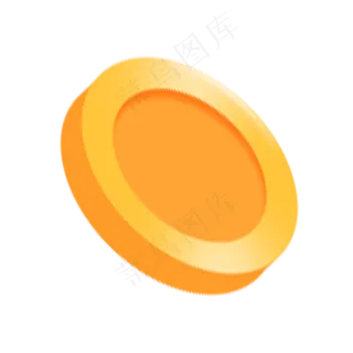 一个金色的钱币免抠图 一个金色的钱币免抠图