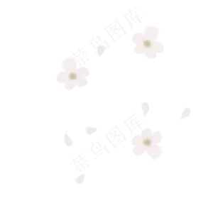 手绘花瓣通用词免扣图,免抠元素