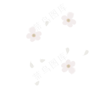 手绘花瓣通用词免扣图,免抠元素