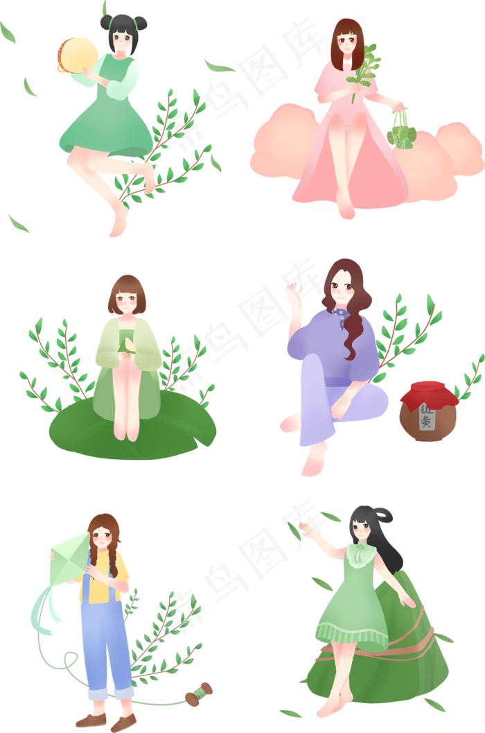 端午节女孩合集