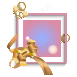 圣诞节平安夜贺卡边框装饰,免抠元素