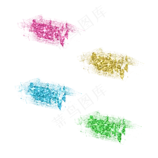 金粉笔刷彩色金粉