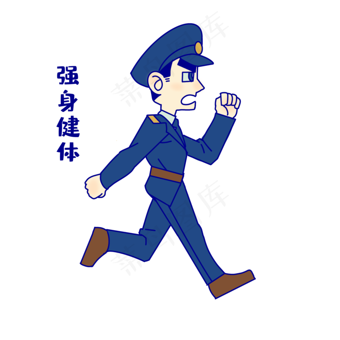 军人强身健体表情(2000X2000(DPI:300))psd模版下载
