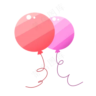 粉色圆形六一儿童节气球