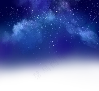蓝色炫美星空,免抠元素