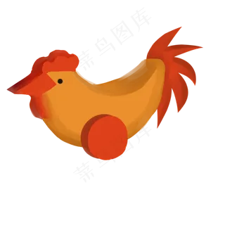 儿童节公鸡小车卡通