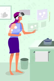 现代科技智能VR厨房体验 现代科技智能VR厨房体验