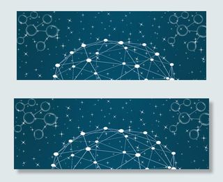 蓝色科技商务平面banner