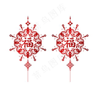 矢量手绘中国挂饰,免抠元素