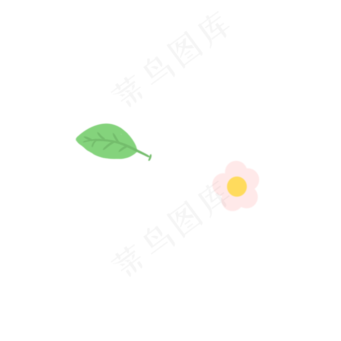 小清新小白花矢量图(2000X2000(DPI:72))psd模版下载