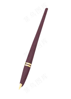 时尚棕色文具钢笔