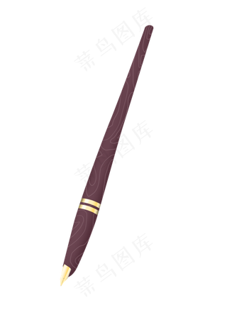 时尚棕色文具钢笔