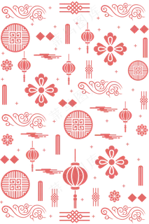 中国风鼠年新年底纹,免抠元素 中国风鼠年新年底纹,免抠元素