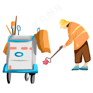 五一劳动节清洁工