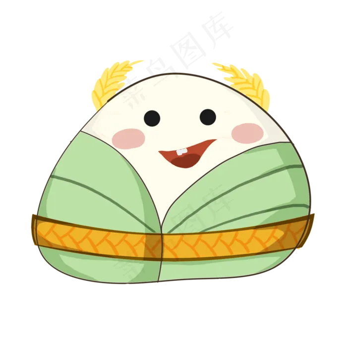 端午节粽子卡通粽子(2000X2000(DPI:300))psd模版下载