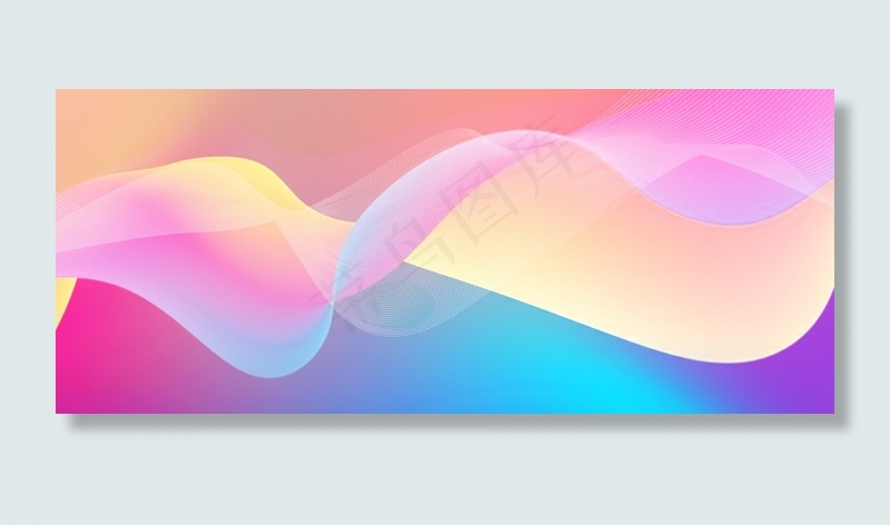 简约流体渐变波浪几何背景