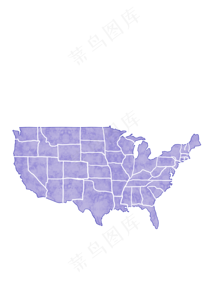 矢量图美国地图,免抠元素(2480*3508px 150 dpi )psd模版下载