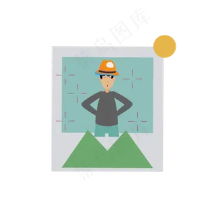 父亲节卡通装饰元素