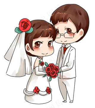 婚礼婚礼季结婚卡通