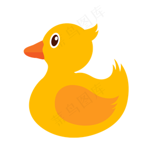 夏季旅游小黄鸭,免抠元素