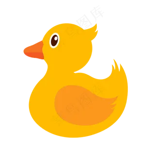 夏季旅游小黄鸭,免抠元素
