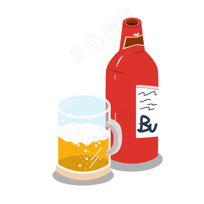 百威啤酒免扣元素,免抠元素(2001*2001px 300 dpi )ai矢量模版下载