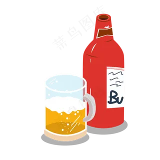 百威啤酒免扣元素,免抠元素