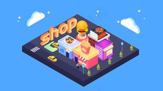 2.5D购物消费食品