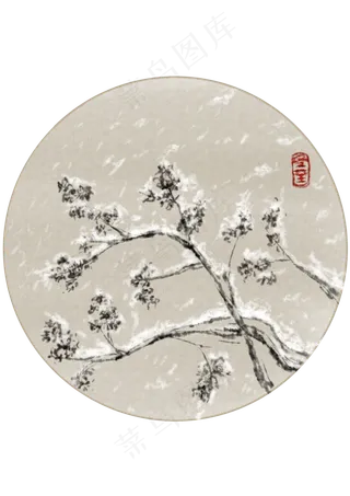 冬至大雪压梅花儿