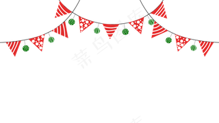 圣诞节手绘装饰图案,免抠元素