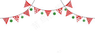 圣诞节手绘装饰图案,免抠元素