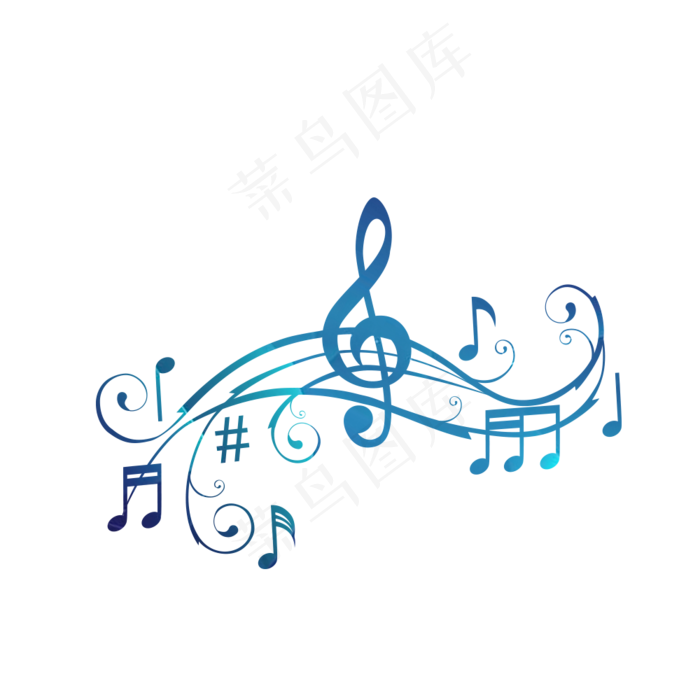 矢量创意音乐符号,免抠元素