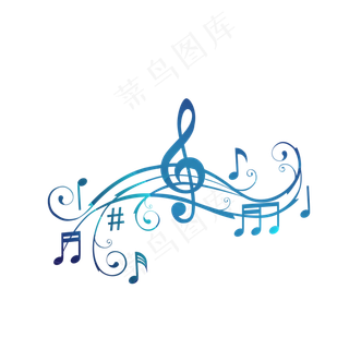 矢量创意音乐符号,免抠元素