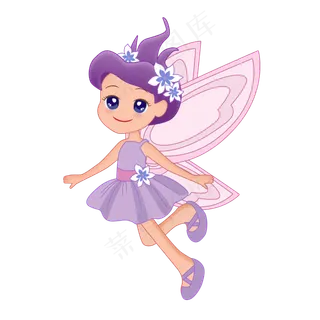卡通花仙子梦幻卡通素材