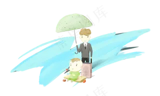 父亲儿子装饰素材