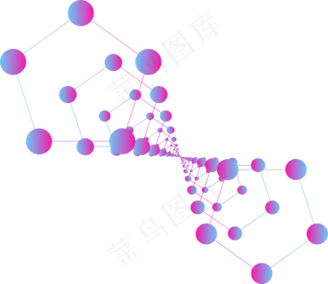 渐变圆点科技感元素