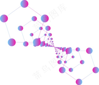 渐变圆点科技感元素