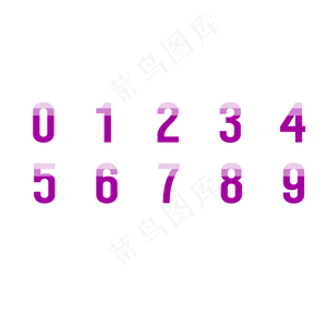 简约创意渐变数字