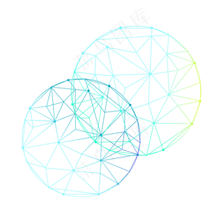 球形点线不规则线条,免抠元素