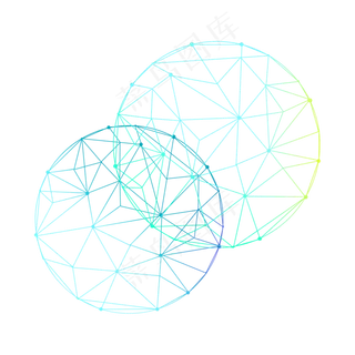 球形点线不规则线条,免抠元素