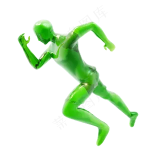 跑步小人png图