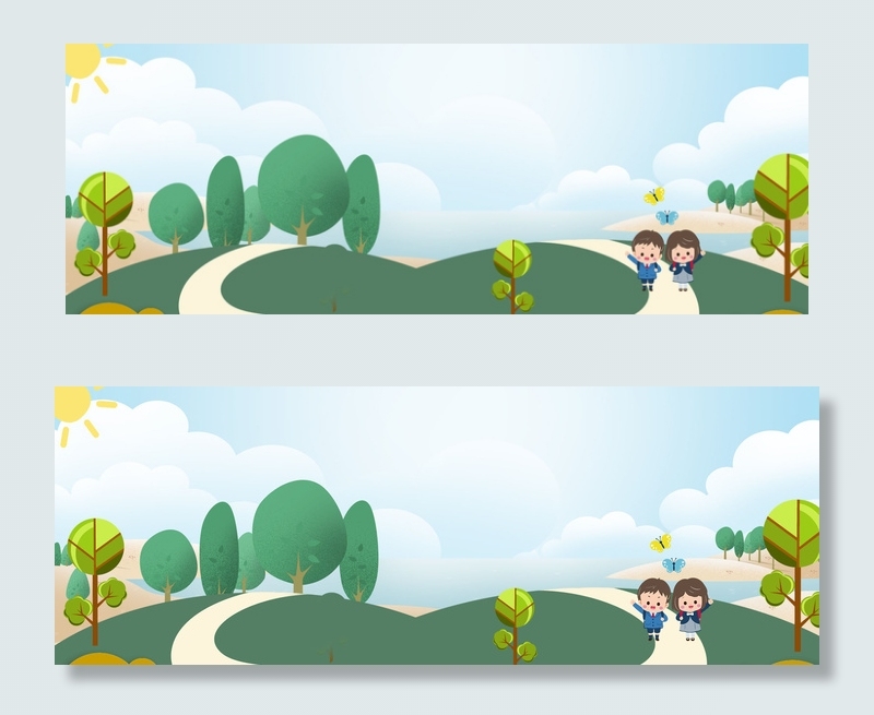 儿童节卡通主题背景