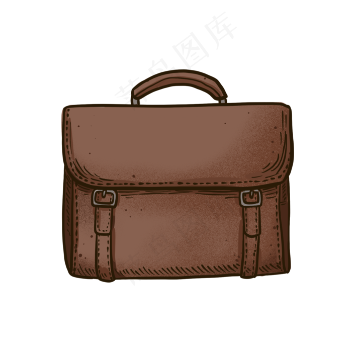 父亲节皮质手提包PNG免抠素材