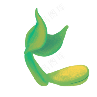 春季绿色豆芽素材