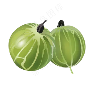 炎炎夏日彩色卡通风美食水果图案