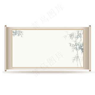 中国风卷轴,免抠元素